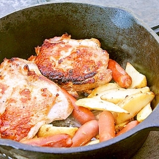 揉み込んで焼くだけ♪ご飯がすすむチキンの香り焼き